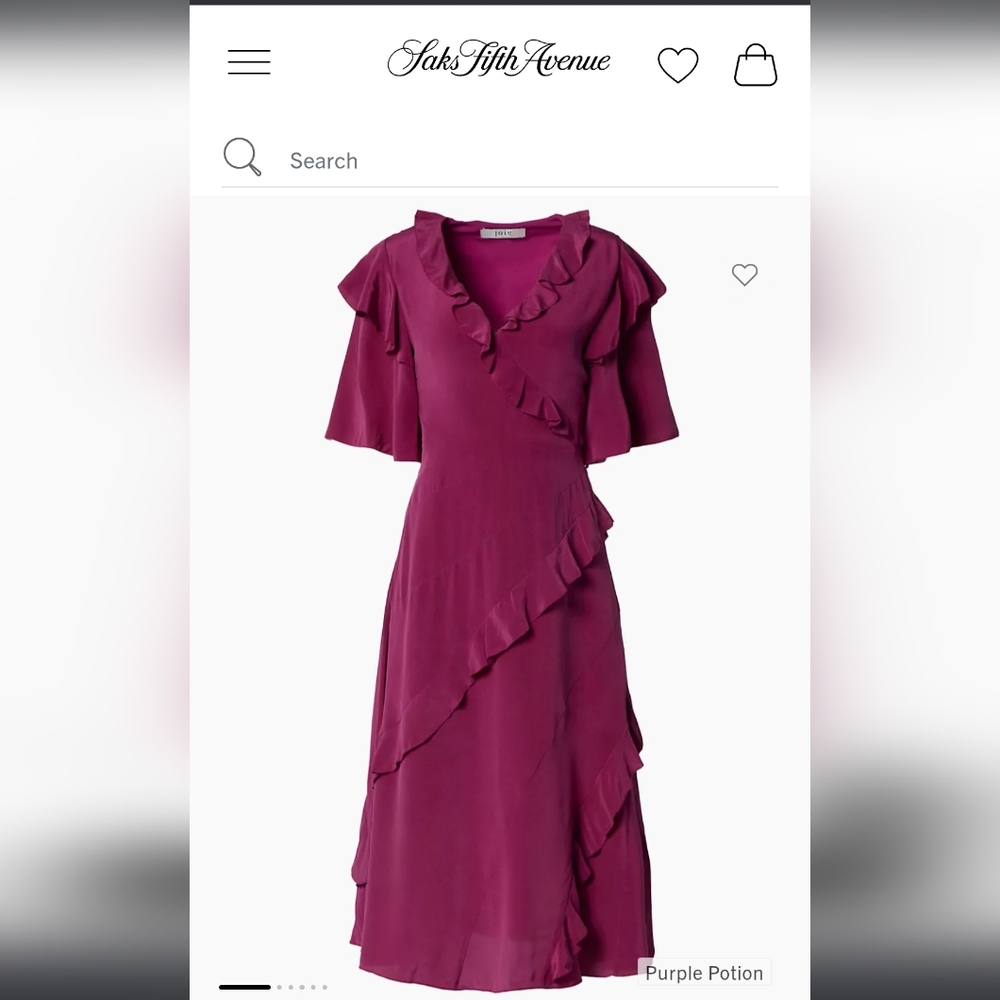 Joie Midi 100% silk dress from Saks